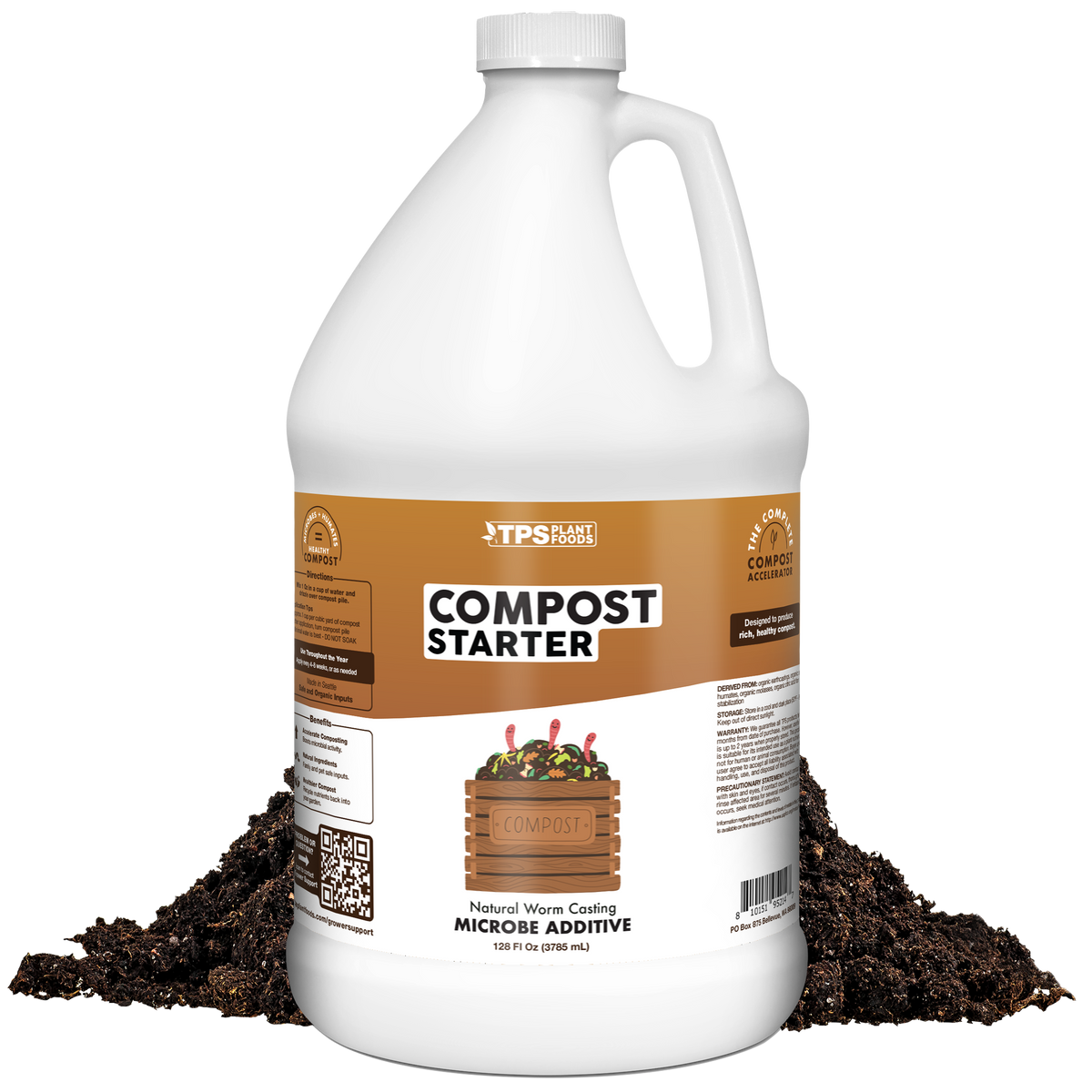 TPS Plant Foods Compost Starter and Accelerator 1 gallon product package