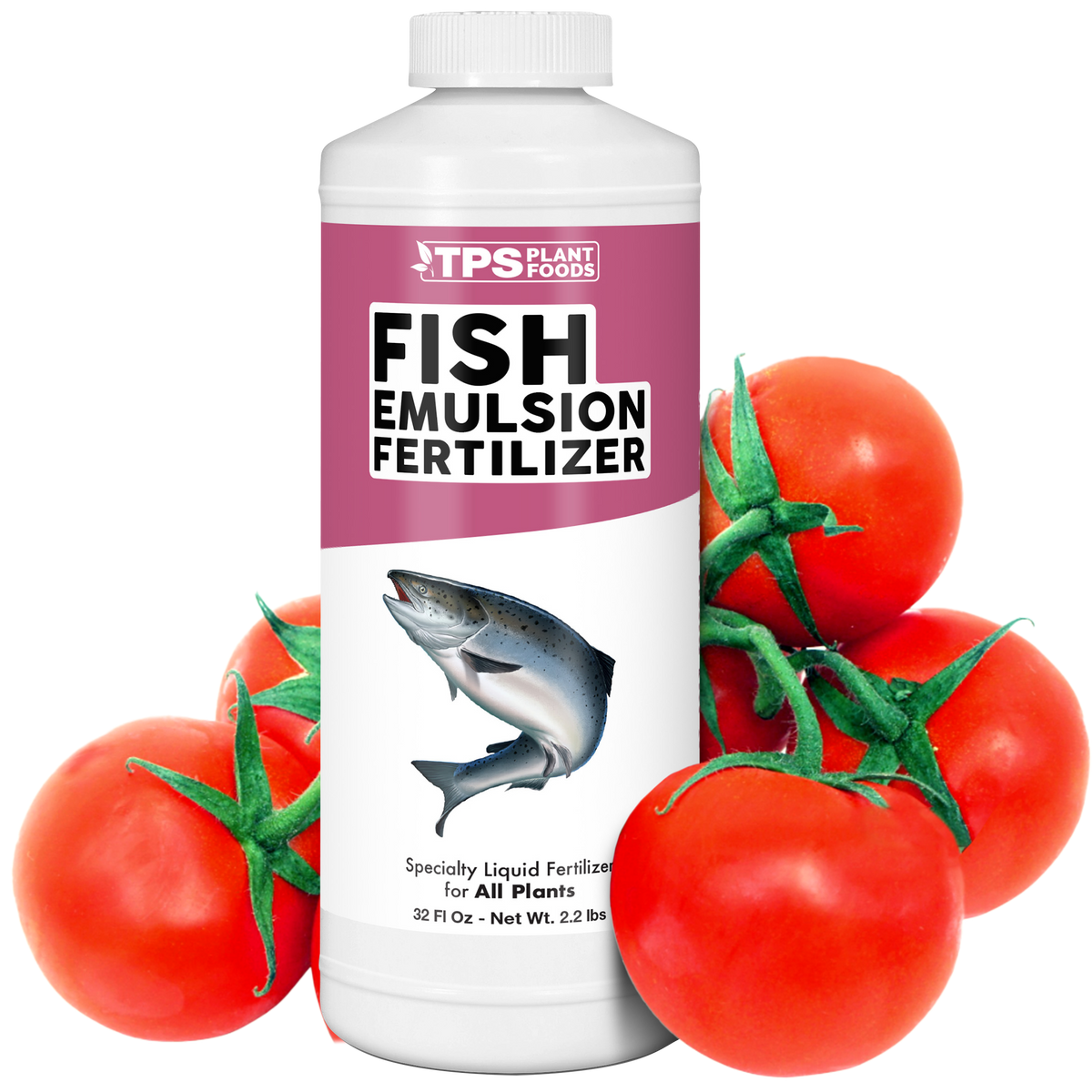 TPS Plant Foods Fish Emulsion Fertilizer 4-2-0.4, 32 oz bottle [wrap]