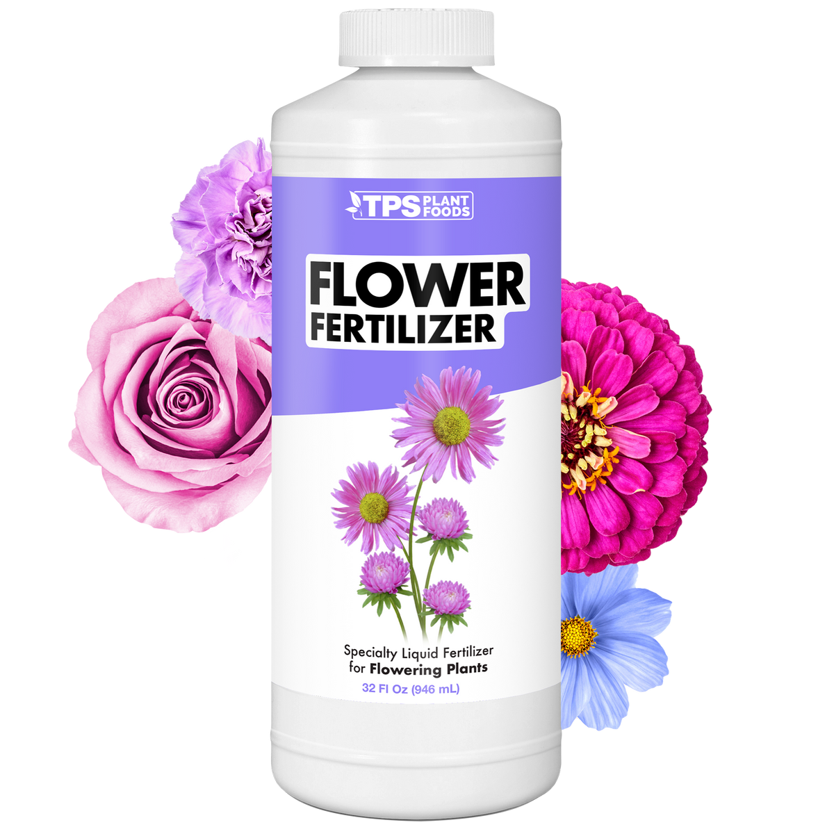 TPS Plant Foods Flowering Fertilizer 3-3.6-5.1, 32 oz bottle
