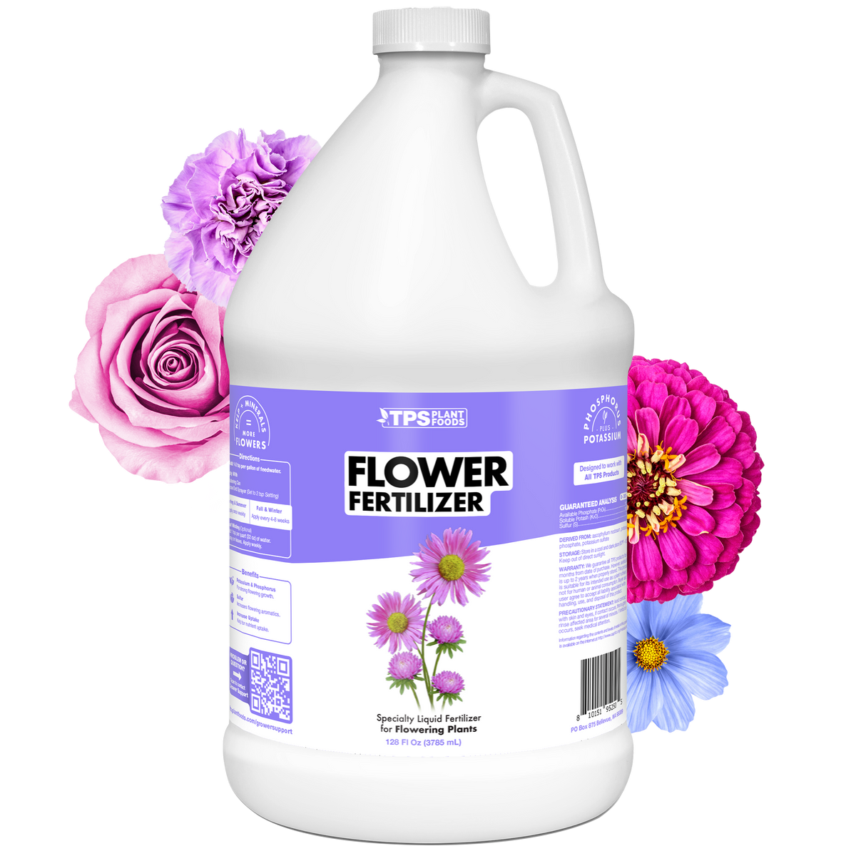 TPS Plant Foods Flowering Fertilizer 3-3.6-5.1, 1 gallon bottle