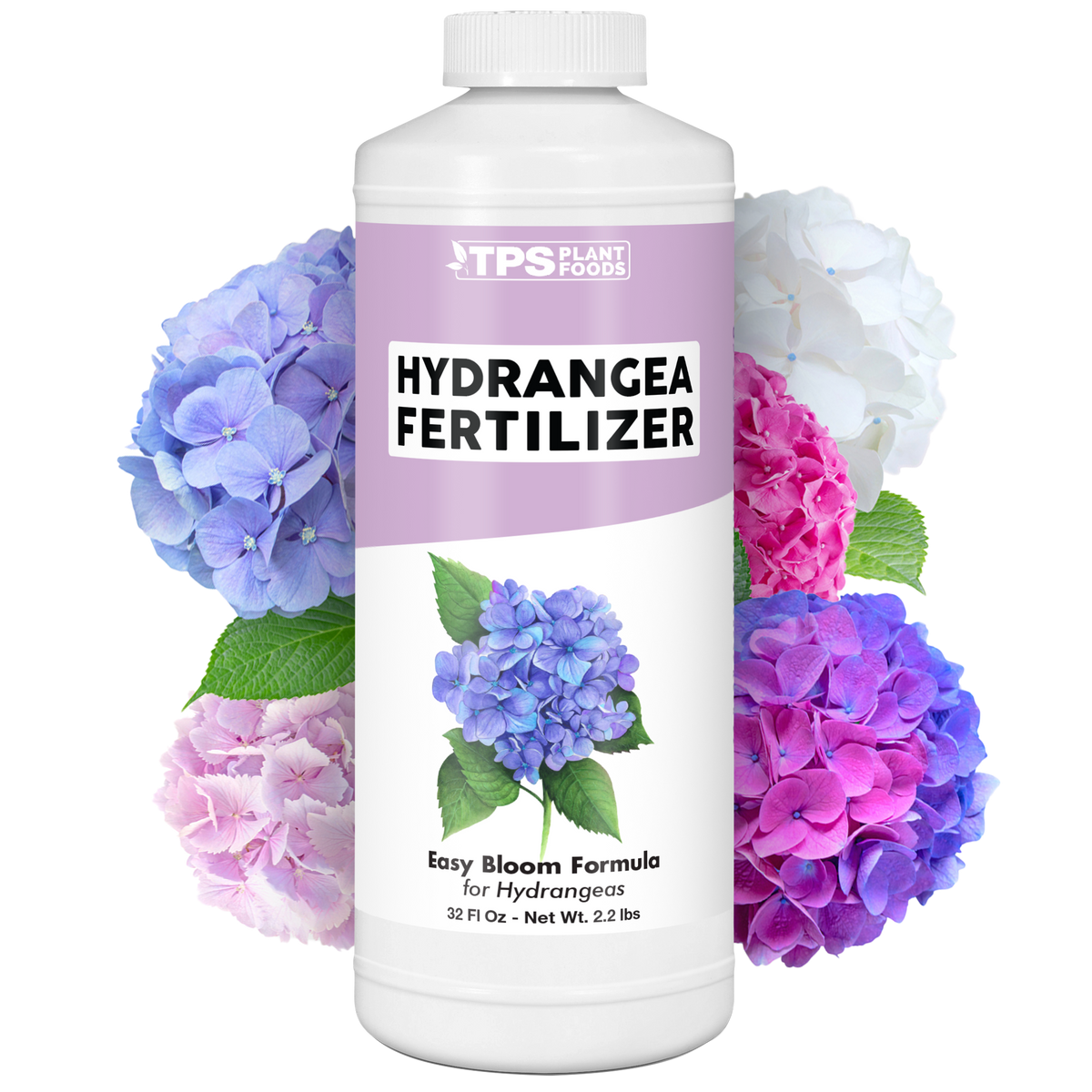 TPS Plant Foods Hydrangea Fertilizer 3-3.6-5.1, 32 oz bottle