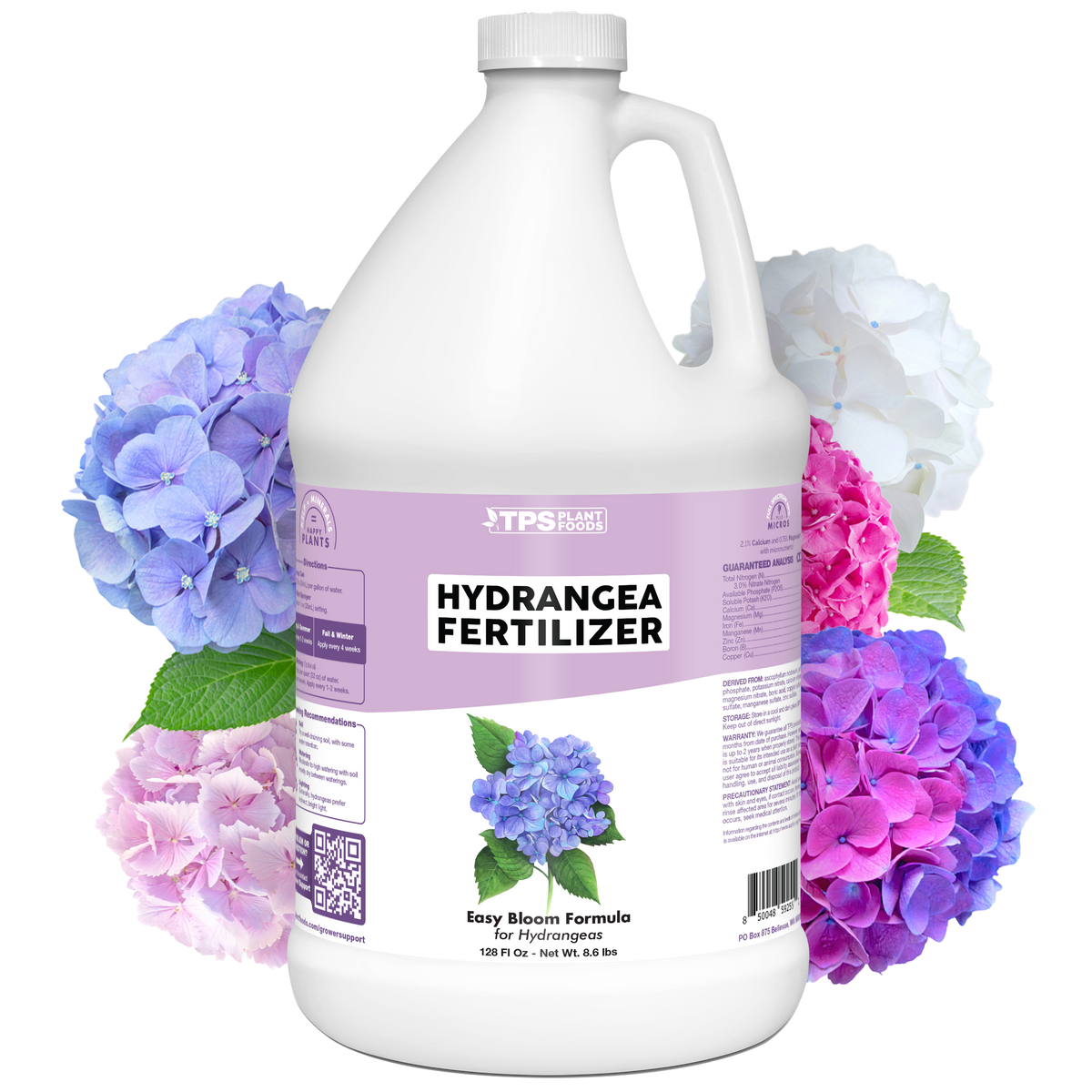 TPS Plant Foods Hydrangea Fertilizer 3-3.6-5.1, 1 gallon bottle