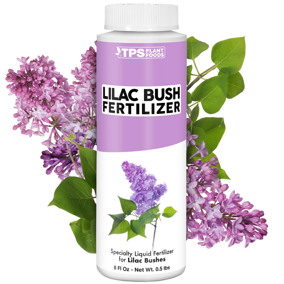 TPS Plant Foods Lilac Bush Fertilizer 3-3.6-5.1, 8 oz bottle