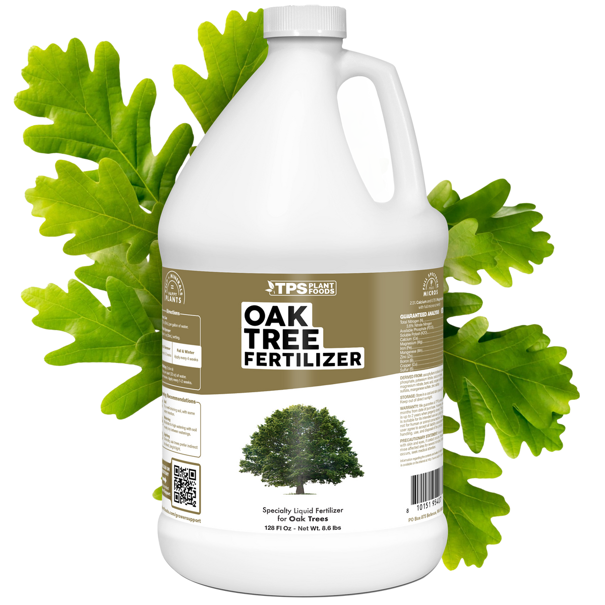TPS Plant Foods Oak Tree Fertilizer 3.6-3-5.1, 1 gallon bottle