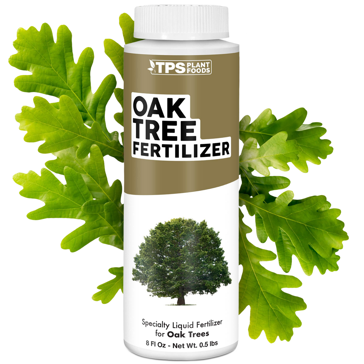TPS Plant Foods Oak Tree Fertilizer 3.6-3-5.1, 8 oz bottle
