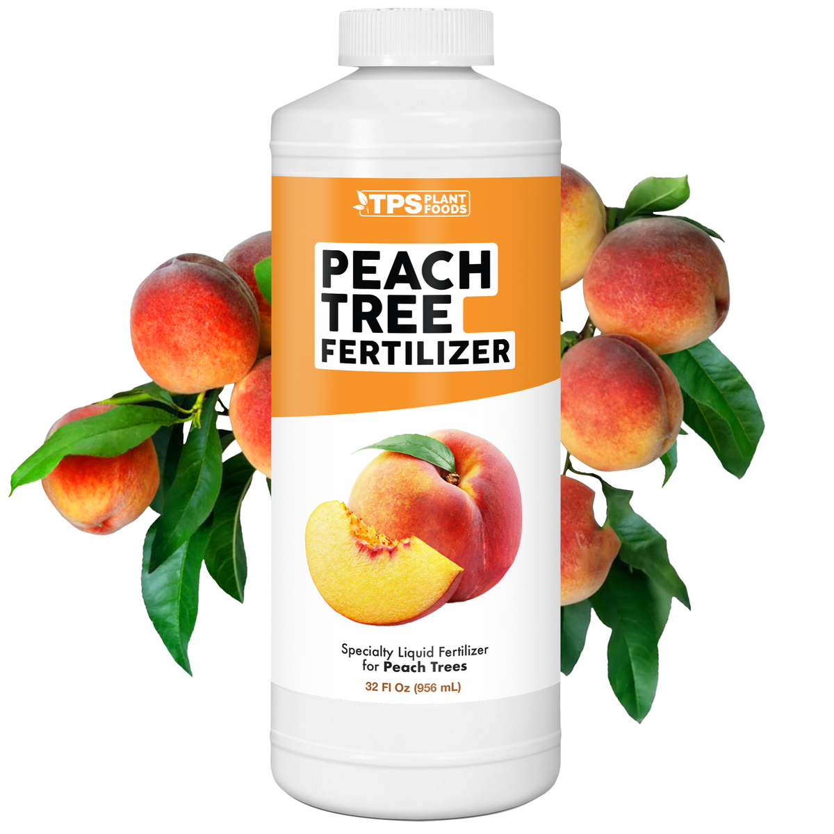 TPS Plant Foods Peach Tree Fertilizer 3.6-3-5.1, 32 oz bottle