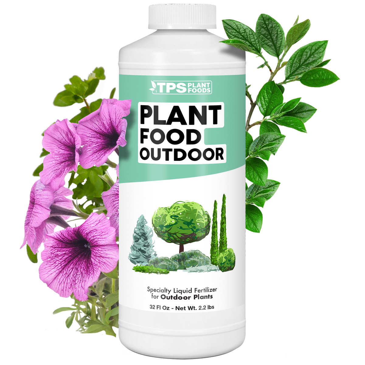 TPS Plant Foods Plant Food Outdoor 3.6-3-5.1, 32 oz bottle [wrap]