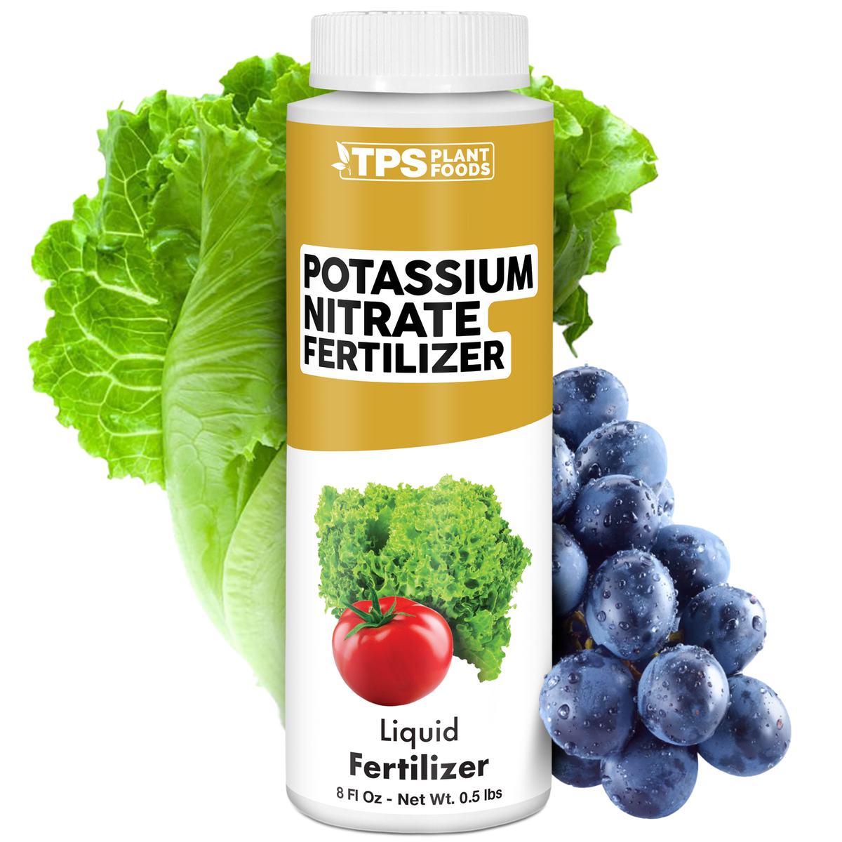 TPS Plant Foods Potassium Nitrate Fertilizer 3-0-10, 8 oz bottle [wrap]