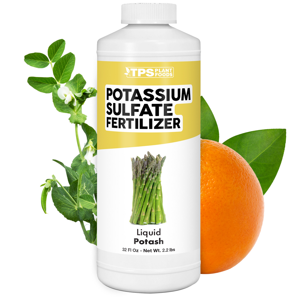 TPS Plant Foods Potassium Sulfate Fertilizer 0-0-10, 32 oz bottle [wrap]