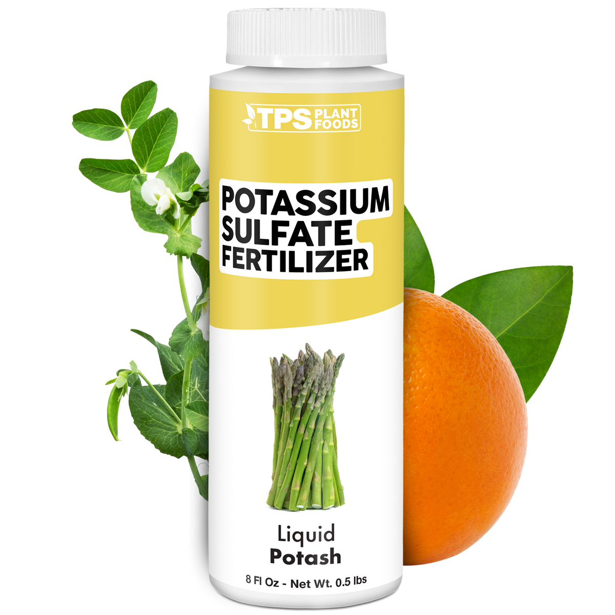 TPS Plant Foods Potassium Sulfate Fertilizer 0-0-10, 8 oz bottle [wrap]