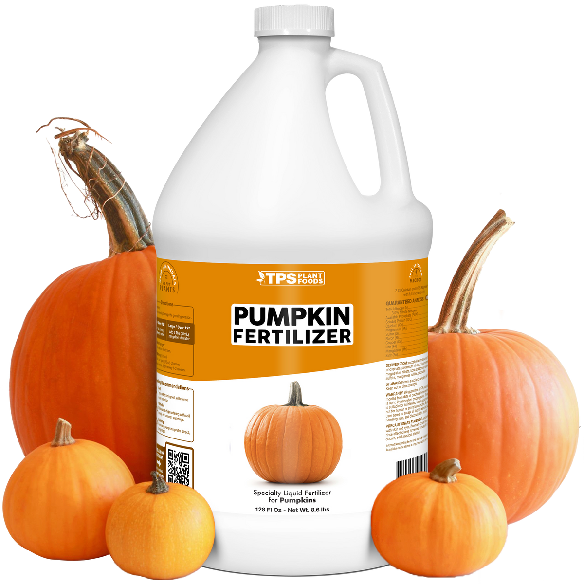 TPS Plant Foods Pumpkin Fertilizer 3-3.6-5.1, 1 gallon bottle