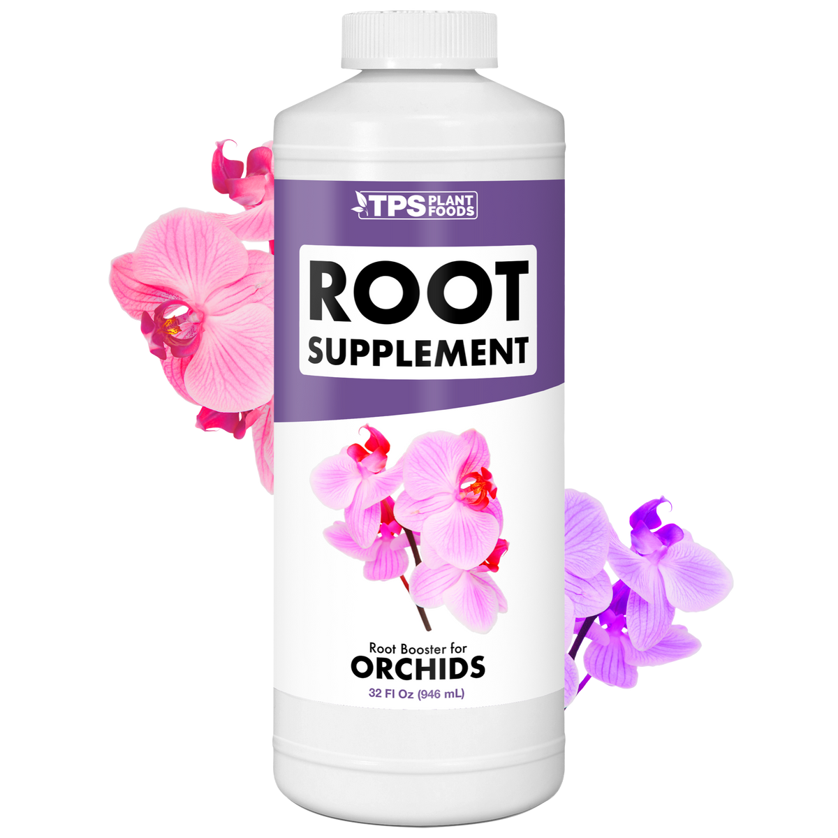TPS Plant Foods Orchid Root Supplement liquid fertilizer, 32 oz bottle [wrap]
