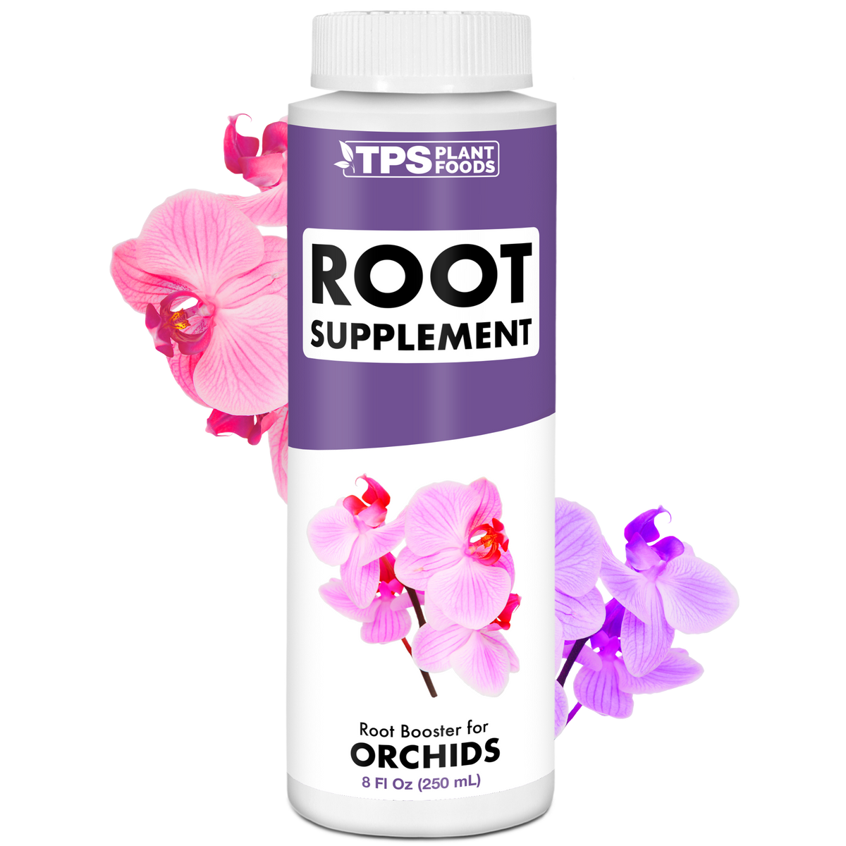 TPS Plant Foods Orchid Root Supplement liquid fertilizer, 8 oz bottle [wrap]