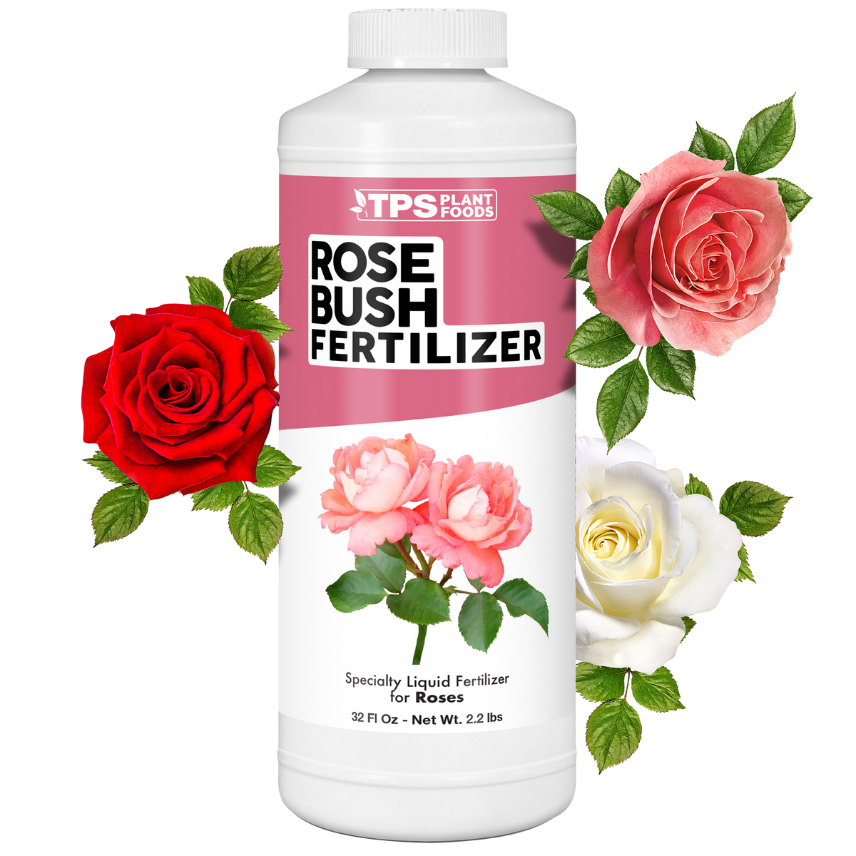 TPS Plant Foods Rose Bush Fertilizer 3-3.6-5.1, 32 oz bottle